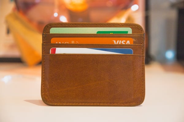 Credit cards in wallet